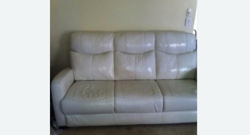 Химчистка кожаного дивана. Каховская